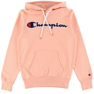 Champion Fashion Hættetrøje - Koral m. Logo