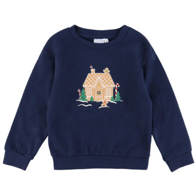 Name It Sweatshirt - NmfVismas - Navy Blazer/Gingerbread House