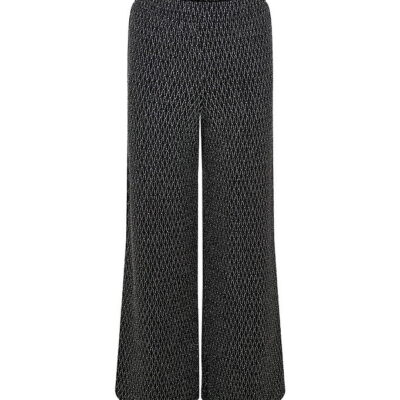 Kids Only Bukser - KogQueen - Black/Lurex Silver/Harlekin
