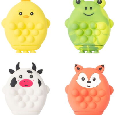 Keycraft Legetøjsfigur - Pop Farm Animal - Assorteret - Gul/Grøn