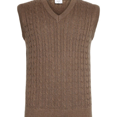 Grunt Vest - Strik - GrMoro - Nature Melange