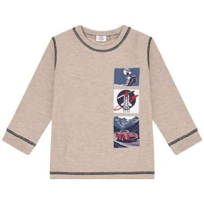 Hust and Claire Bluse - HcSune - Biscuit m. Patches