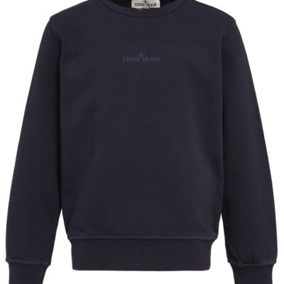 Stone Island Sweatshirt - Navy Blue m. Print