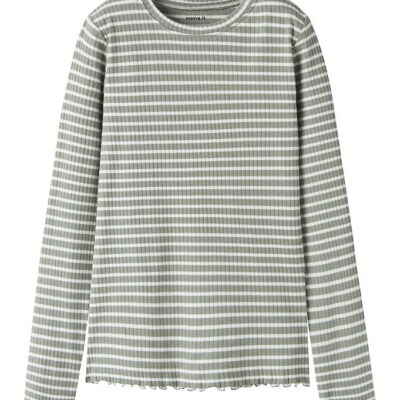 Name It Bluse - Rib - NkfVemma - Shadow/Cloud Dancer