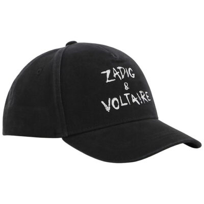 Zadig & Voltaire Kasket - Sort m. Hvid