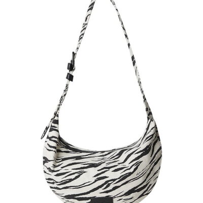 Lala Berlin Skuldertaske - Gili - White Black Tiger