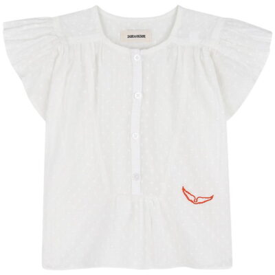 Zadig & Voltaire Top - Gisele - Hvid