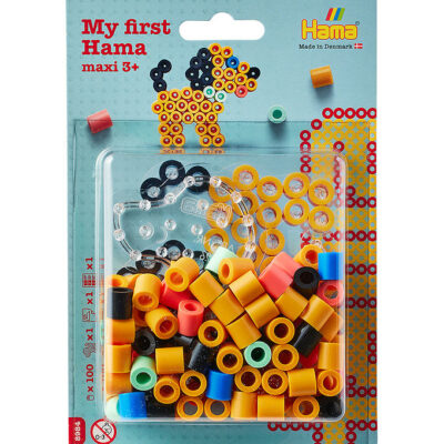 Hama Maxi Perler - 100 stk. + 1 Plade - Hund