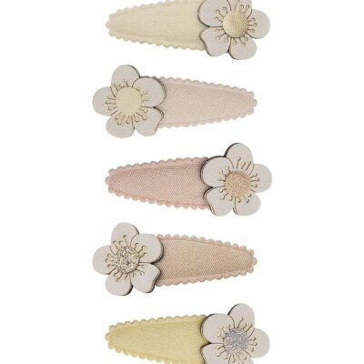 Mimi & Lula Hårspænder - 5-pak - 4 cm - Mini Blossom Peaches and