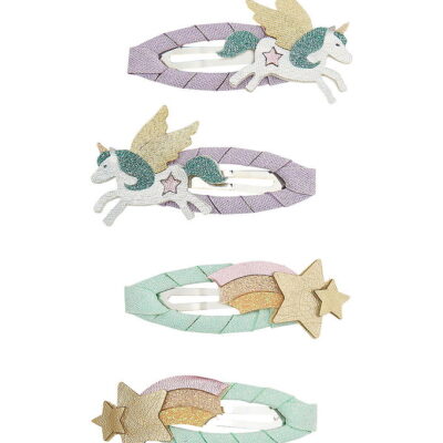 Mimi & Lula Hårspænder - 4-pak - 5 cm - My Little Unicorn