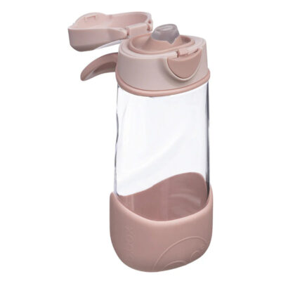 b.Box Vandflaske Med Tud 450ml - Rosa