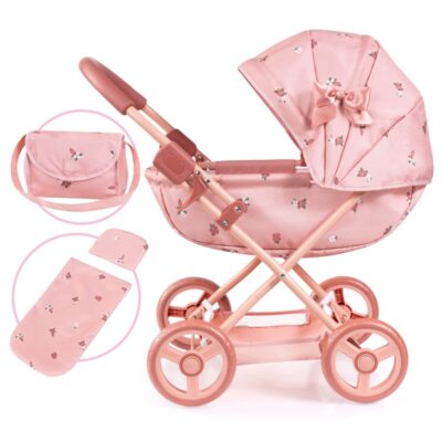 Bayer – Dukkebarnevogn Cosy – Pink/Guld