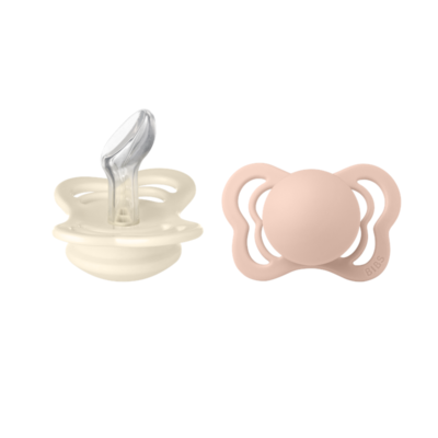 BIBS - Sutter Couture 2 PACK - Ivory/Blush - Str. 1