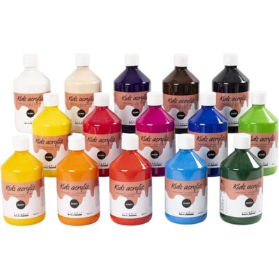 A-Color - Akrylmaling - Blank - (15 x 500 ml)