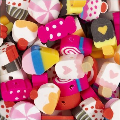 Creativ Company - Figurperler - Slik, Kager & Is (200 stk)