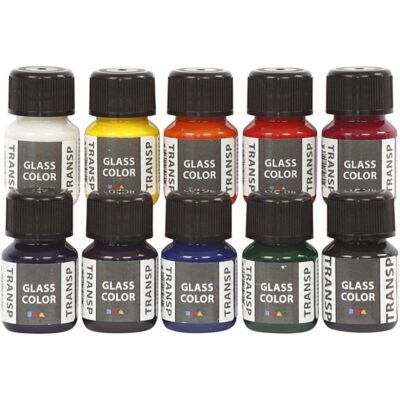 Creativ Company - Glass Color - Transparent (10 x 30 ml)