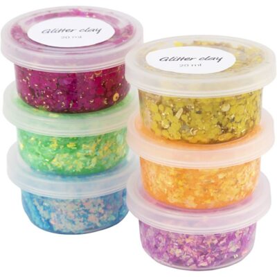 Creativ Company - Glitter Clay 6 stk.
