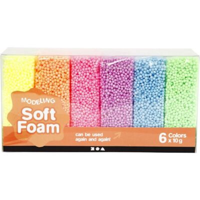 Creativ Company - Soft Foam - 6 farver (6 x 10 g)