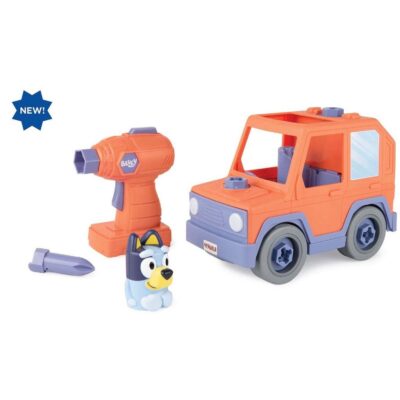 Bluey Build A Buddy motoriseret bil med boremaskine