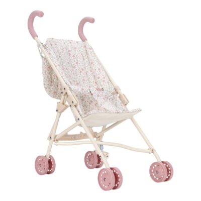 Little Dutch - Klapvogn Hvid med blomster (LD4585)