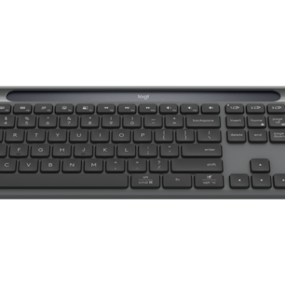 Logitech - K980 Signature Slim Solar Tastetur - Graphite (Nordic)