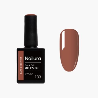 Nailura - Gel Polish 133 - Dark Chestnut - 10 ml