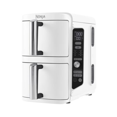 Ninja - Double Stack XL - SL400EUWH – Airfryer med to skuffer og SYNC & MATCH – 9,5 L (hvid)