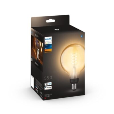 Philips Hue - E27 Filament G125 Globe - Varm hvid