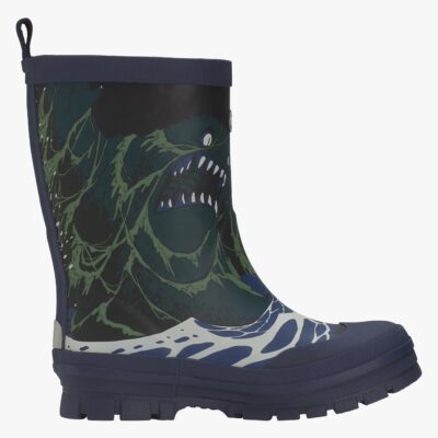 Viking Jolly Print Thermo Forede Gummistøvler, Blue/Multi, 32