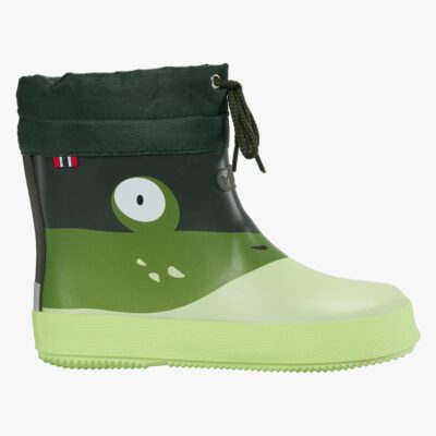 Viking Alv Paw Print Barefoot Gummistøvler, Light Green/Green, 26