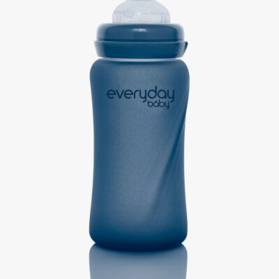 Everyday Baby Varmeindikator Sutteflaske Glas 240 ml Blåbær