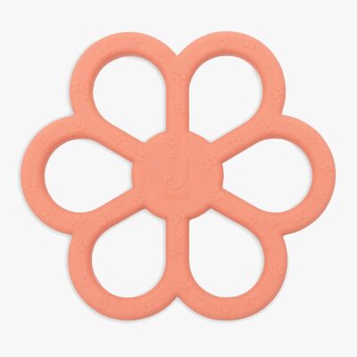 Jollein Bidering Silikone, Flower Coral Rose