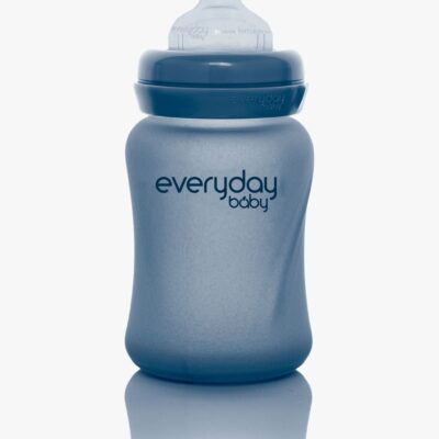 Everyday Baby Varmeindikator Sutteflaske Glas 150 ml Blåbær