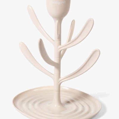 Babyono Opvaskestativ til Flasker Tulipan, Beige
