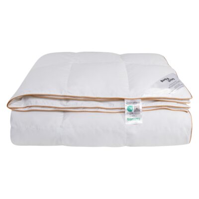 100% moskusdundyne - NOMITE helårsdyne (allergivenlig) - 240x220 cm - Ekstra fint bomuldssatin bolster - Borg Living Årsdynen 2025
