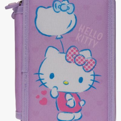 Hello Kitty Penalhus med 3 Rum, Lilla