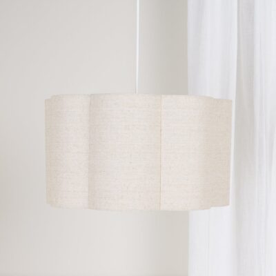 Alice & Fox Lily Lampeskærm M, Beige Linen, Børnelampe