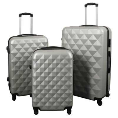 Kuffert - Diamant grå - Hardcase letvægts kuffert