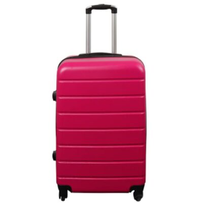Kuffert - Hardcase kuffert - Str. Medium - Pink - Praktisk rejsekuffert