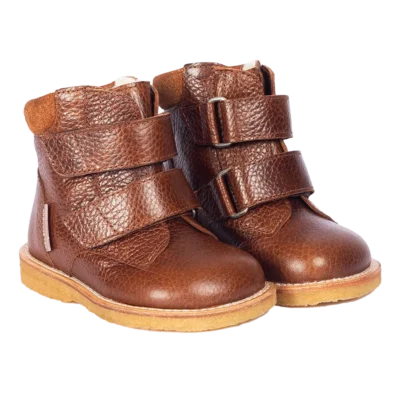 Begynder Tex Støvle Med Velcro - COGNAC - 23