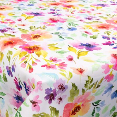 Tekstil voksdug - 140 cm bred - Flower Multi - Voksdug med akrylbelægning