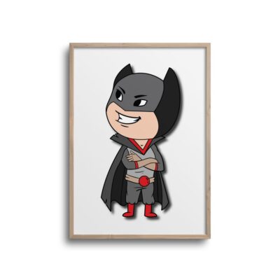 Superhelt dreng - plakat