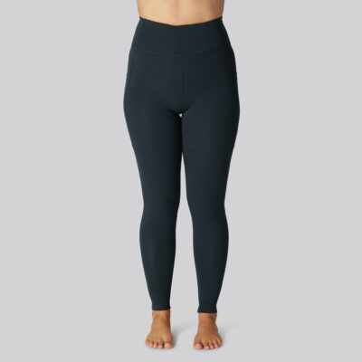 Bambus fitness shorts i grøn til damer