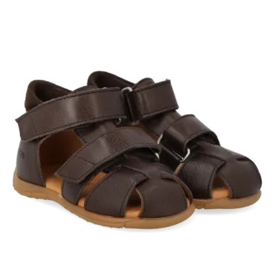 Begynder Sandal m. Velcro - Dark brown/Dark brown - 21