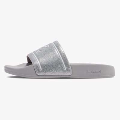 Hummel Pool Slide Glitter Jr Hjemmesko, Lunar Rock, 32