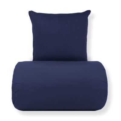 Sengetøj 140x200 cm - Stonewashed - Firm deep blue