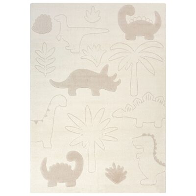 Børnegulvtæppe - Beige med dinosaur - Eclipse - Nordstrand Home