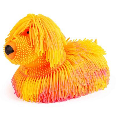 Langhåret stretchy hund 22 cm - Gul