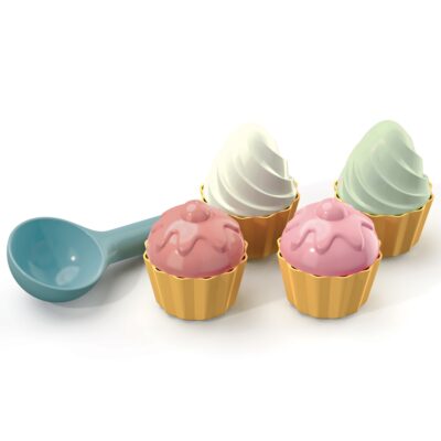 Cupcake sandsæt 9 dele - Sandlegetøj - Sandsæt til børn