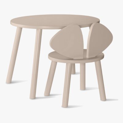 Nofred Mus Skrivebord og Stol, Beige, Børnemøbler, Indretning børneværelse